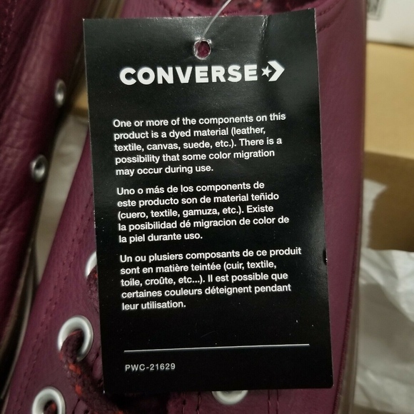 Converse Chuck Taylor All Star Dark Sangria Ox - Picture 3 of 4